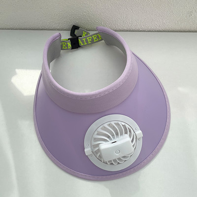 Széles karimájú gyermekellenző beépített ventilátorral