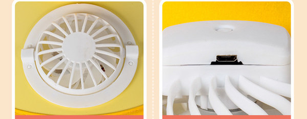 Детска козирка с широка периферия и вграден вентилатор