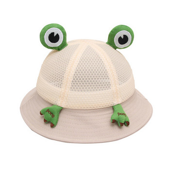 Детска мрежеста шапка с 3D декорация 