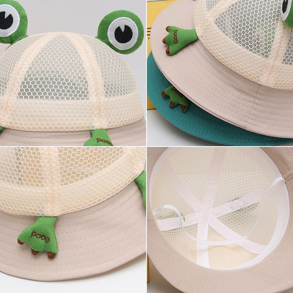 Детска мрежеста шапка с 3D декорация 