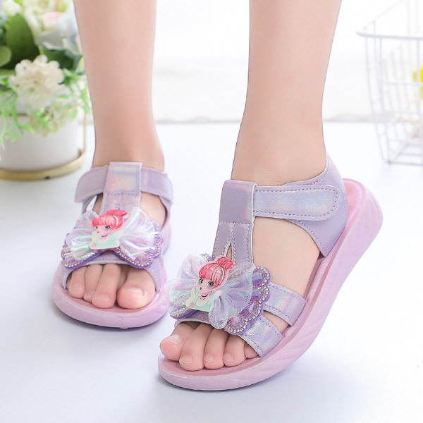 Sandale za djevojčice od eko kože sa trakom