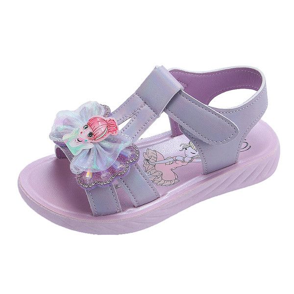 Sandale za djevojčice od eko kože sa trakom
