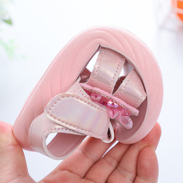 Sandale za djevojčice s trakom i tilom