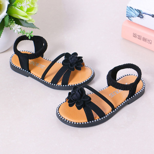 Dječje eko antilop sandale sa cvijetom