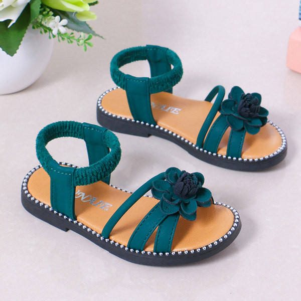 Dječje eko antilop sandale sa cvijetom