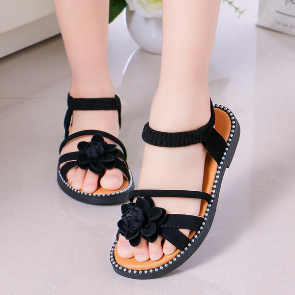 Dječje eko antilop sandale sa cvijetom