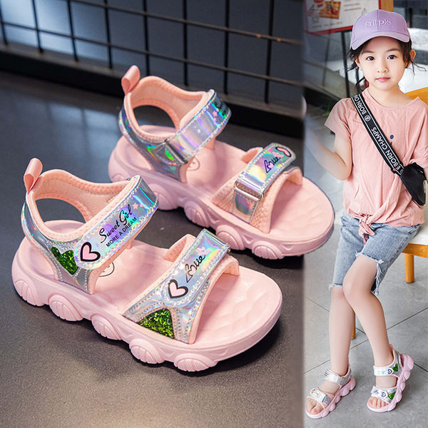 Детски сандали за момиче с мека подметка