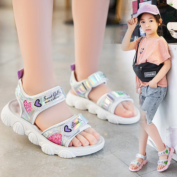 Детски сандали за момиче с мека подметка