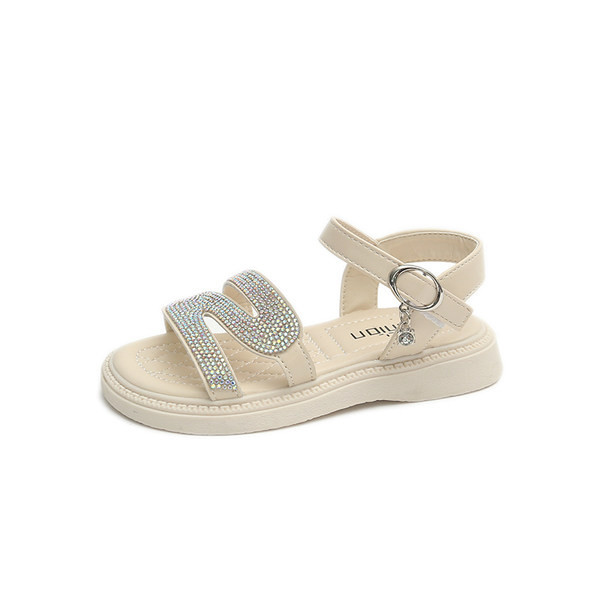 Сандали за момичета - с камъчета