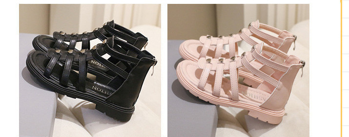 Сандали за момиче - с цип