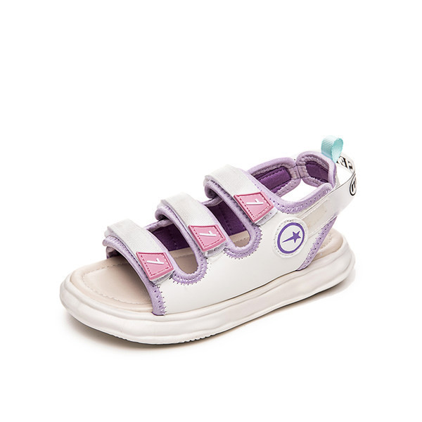 Сандали за момиче с велкро лепенки и надписи