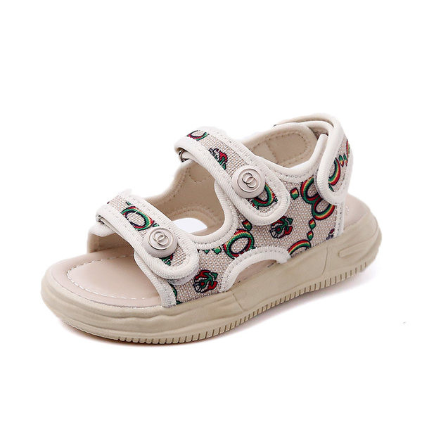 Сандали за момиче - с мека подметка и велкро закопчаване