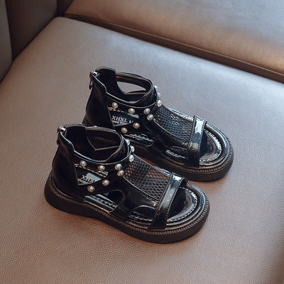 Детски сандали за момичета - с мрежа