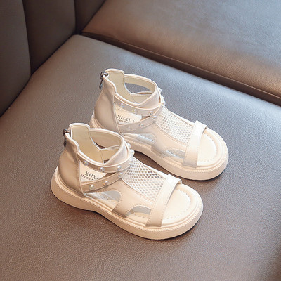 Детски сандали за момичета - с мрежа