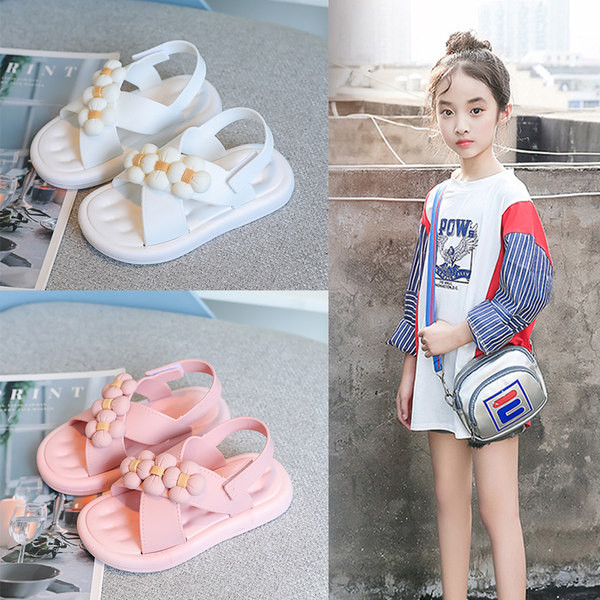 Детски сандали с 3D елемент за момичета