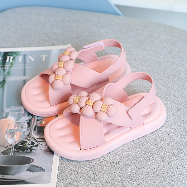 Детски сандали с 3D елемент за момичета