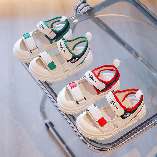 Летни спортни сандали с велкро закопчаване за момичета