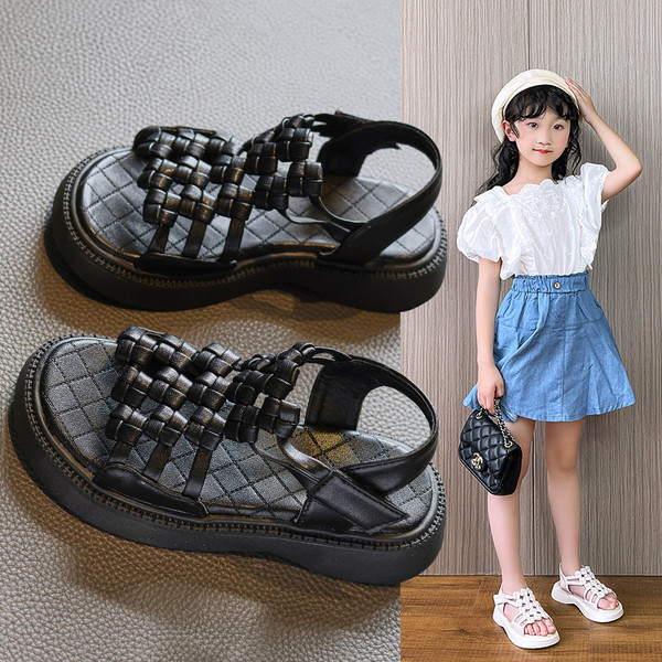 Летни сандали от еко кожа за момичета