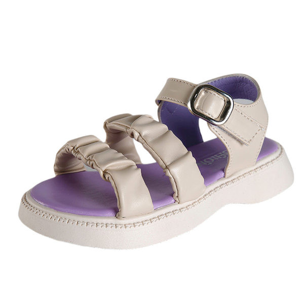 Детски сандали за момичета - с мека подметка и изчистен дизайн