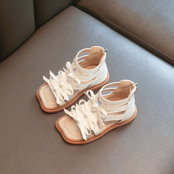 Детски сандали за момичета - закопчаване с цип