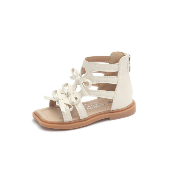 Детски сандали за момичета - закопчаване с цип