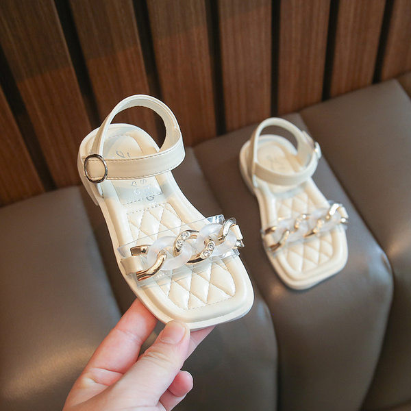 Сандали за момичета - с мека подметка и велкро закопчаване