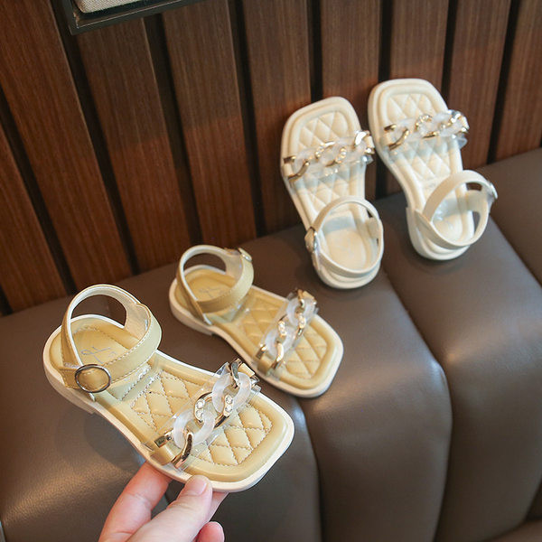 Сандали за момичета - с мека подметка и велкро закопчаване