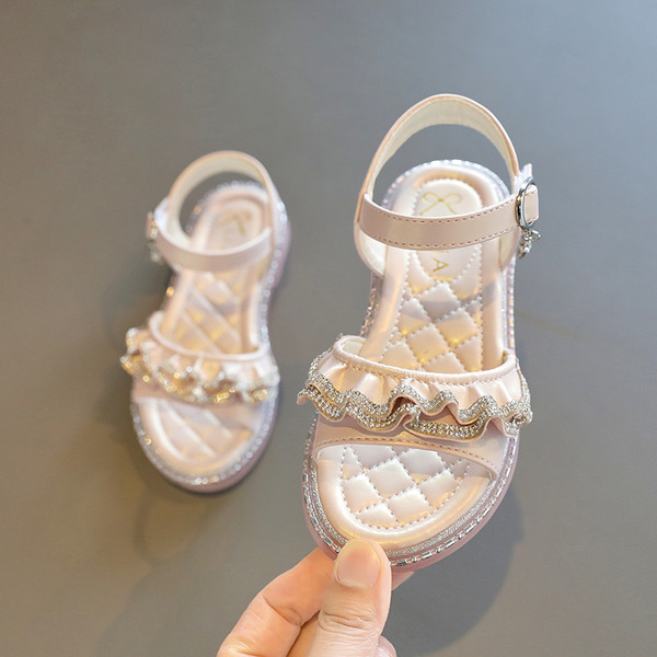 Сандали за момичета с малки камъчета