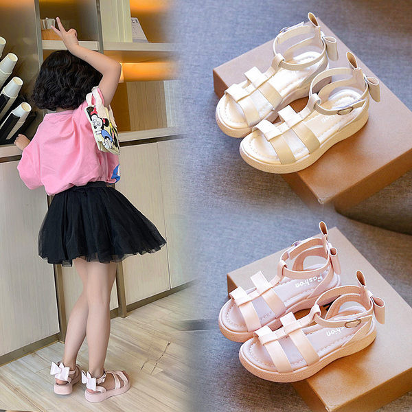 Сандали за момичета - с панделка