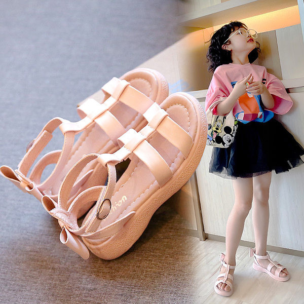 Сандали за момичета - с панделка