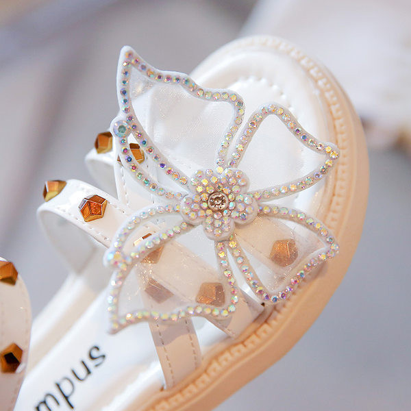 Детски сандали за момичета - с пеперуда