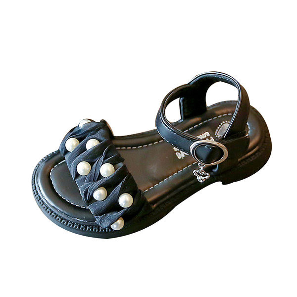 Сандали за момичета с перли