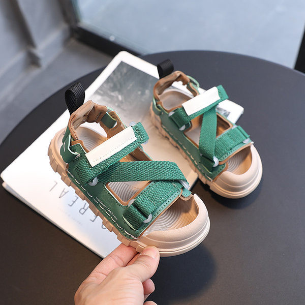 Детски сандали за момичета - спортни с велкро закопчаване