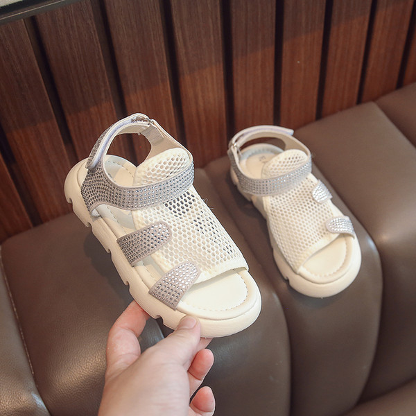 Сандали за момичета - с мрежа