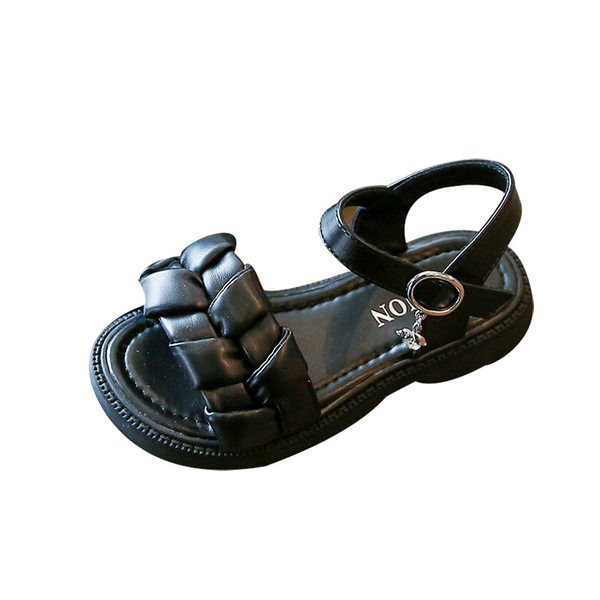 Σανδάλια για κορίτσια με πλεκτά λουράκια