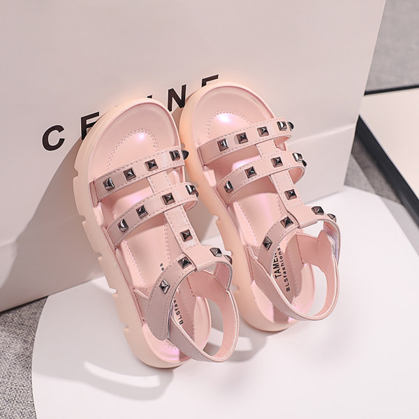 Сандали за момичета - с мека подметка в два цвята