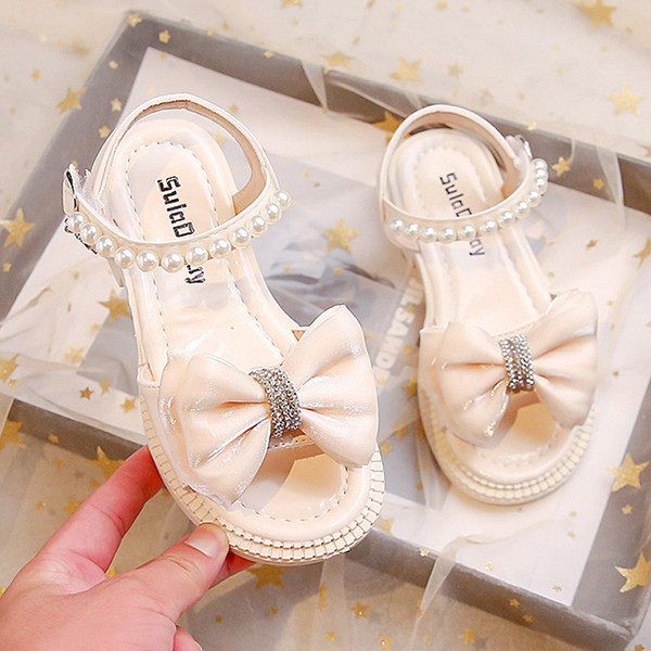 Σανδάλια για κορίτσια με πέτρες και πέρλες