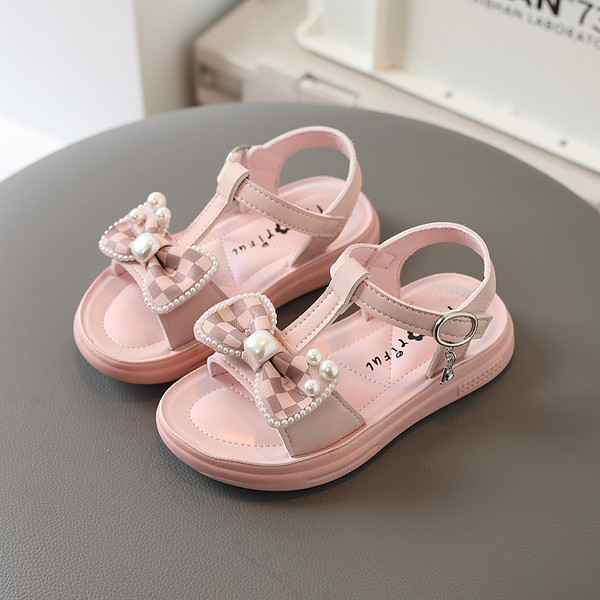Gyerek szandál lányoknak - szalaggal