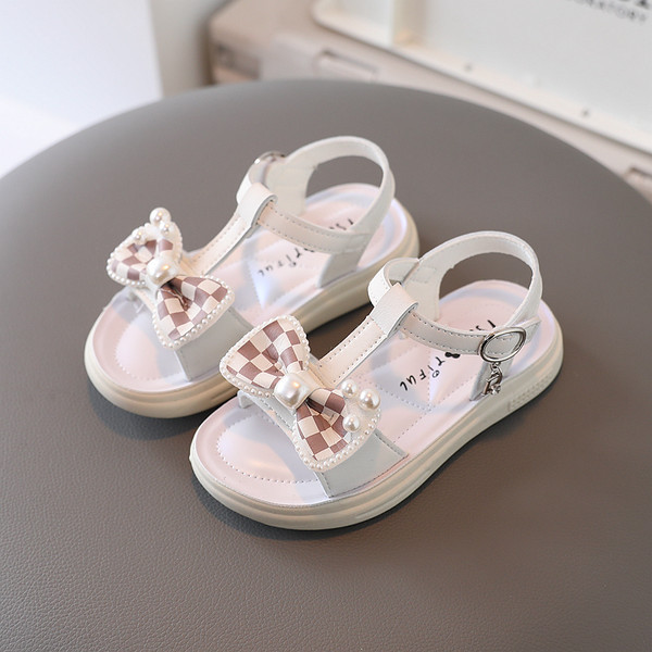 Gyerek szandál lányoknak - szalaggal