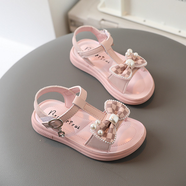 Gyerek szandál lányoknak - szalaggal