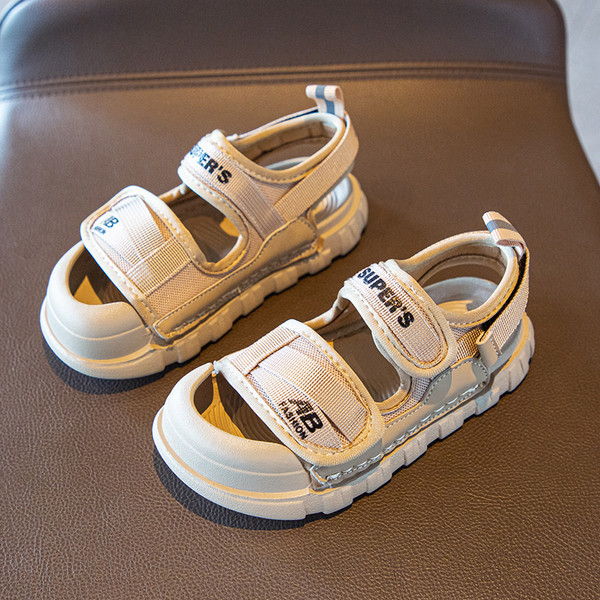 Текстилни спортни сандали с надпис