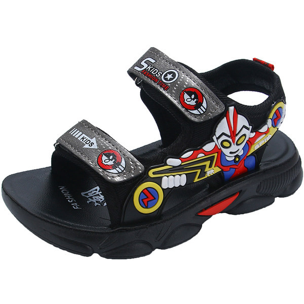 Fiú szandál színes mintával és durva talppal