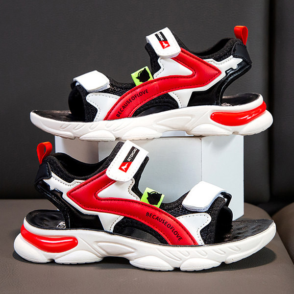 Gyerek szandál lányoknak és fiúknak folttal és felirattal