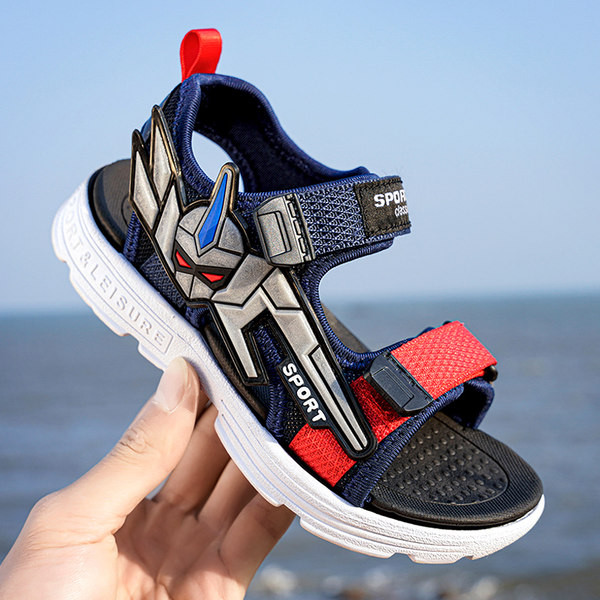 Gyerekszandál fiúknak applikációval és felirattal