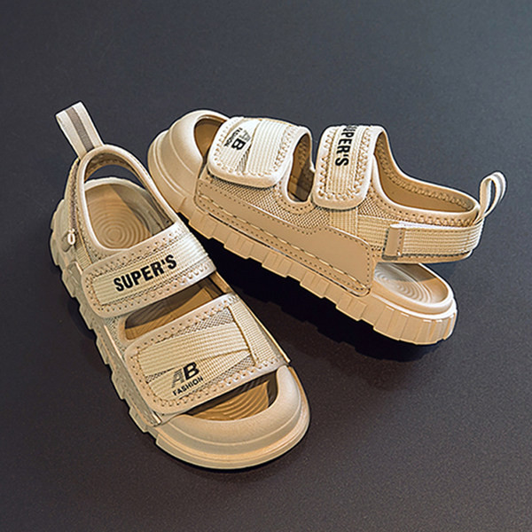 Sportos alkalmi szandál szövetből és öko bőrből