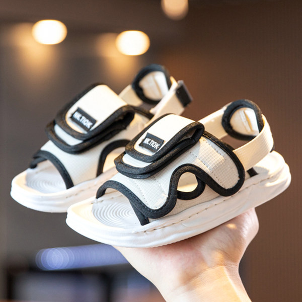 Textil szandál gumival és foltokkal