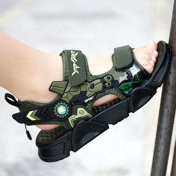 Детски зелени сандали за момчета