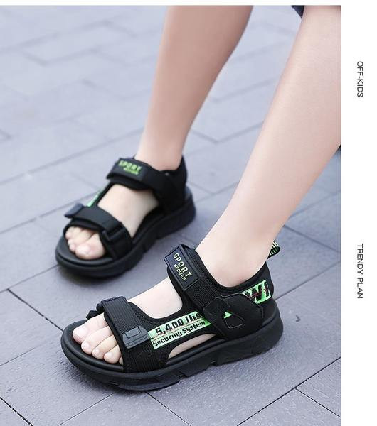 Gyermek textil szandál tépőzáras foltokkal