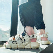 Textil szandál durva talppal