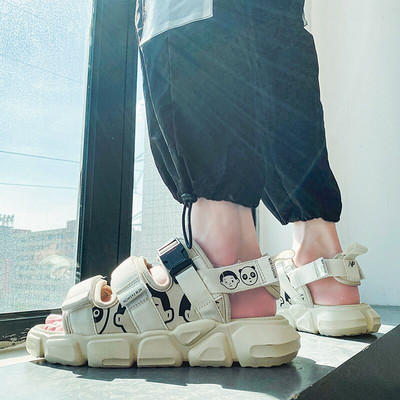 Textil szandál durva talppal